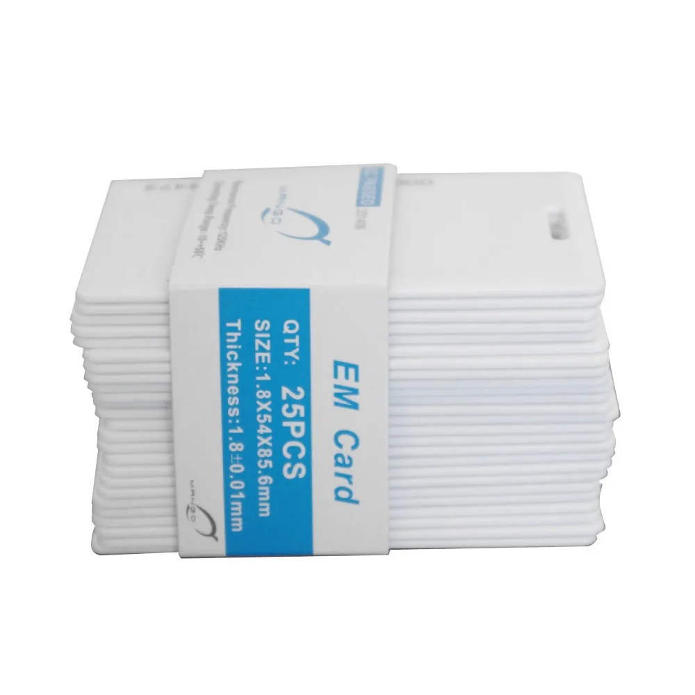 

125 khz white blank Mango em card for access control- Pack of 100 pcs
