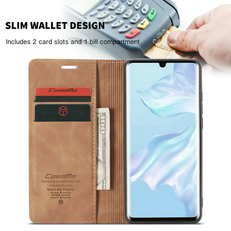 CaseMe Original Leather Wallet Case For Huawei P30 Pro Magnetic Retro Card Stand Flip Cover For Huawei P30 P20 lite P Smart 2019 CaseMe Original Leather Wallet Case For Huawei P30 Pro Magnetic Retro Card Stand Flip Cover For Huawei P30 P20 lite P Smart 2019