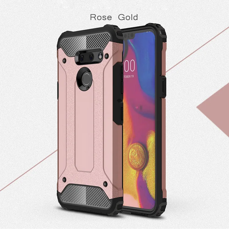 Phone Case For LG G8 Hard PC With Soft TPU Case For LG G8 ThinQ Heavy Duty Armor Silicon Cover Shell Coque Capa Fundas (16)