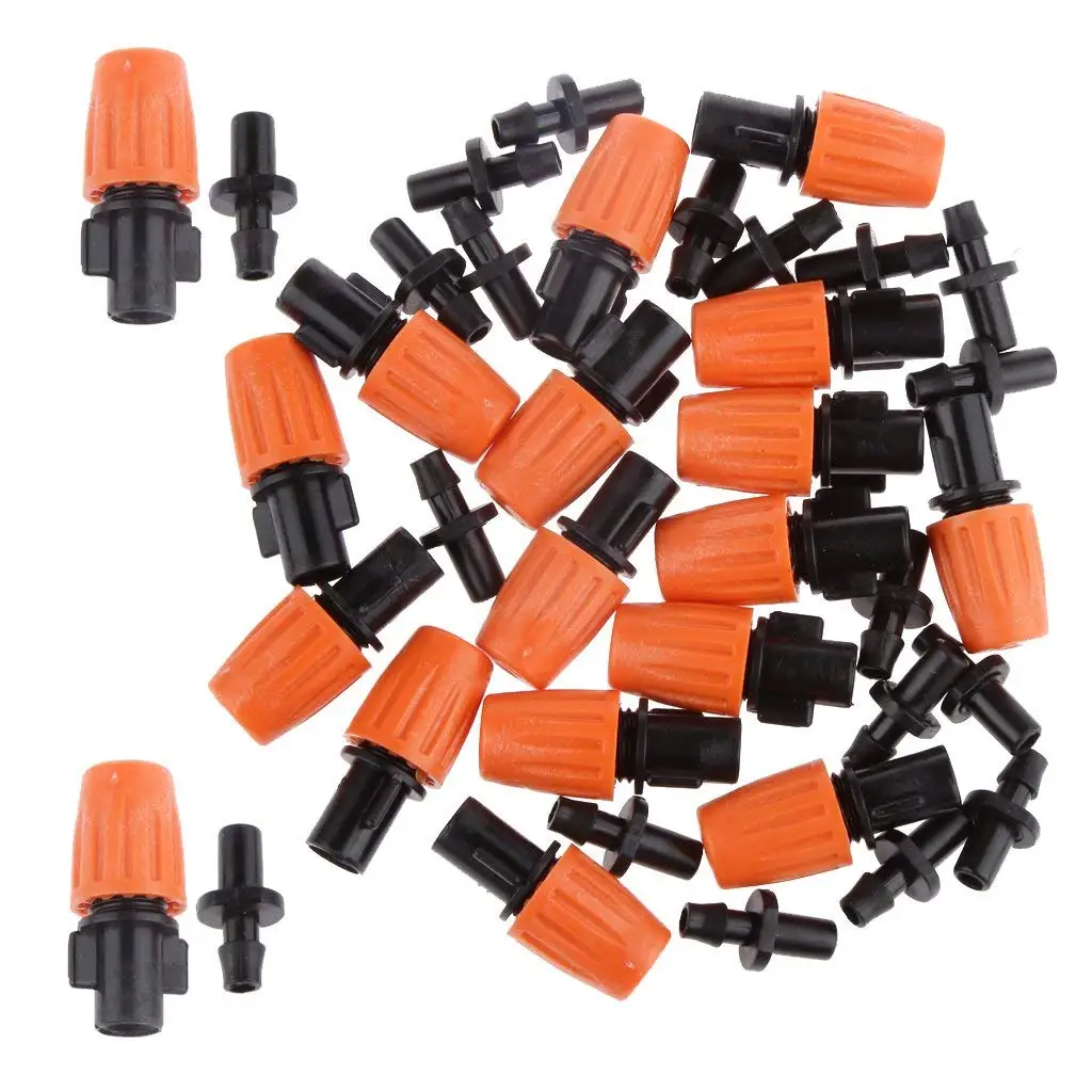 

20pcs/set Micro Drip Irrigation Atomization Nozzle Water Control Sprayer Plant Self Watering Garden Hose Sprinklers nozzles