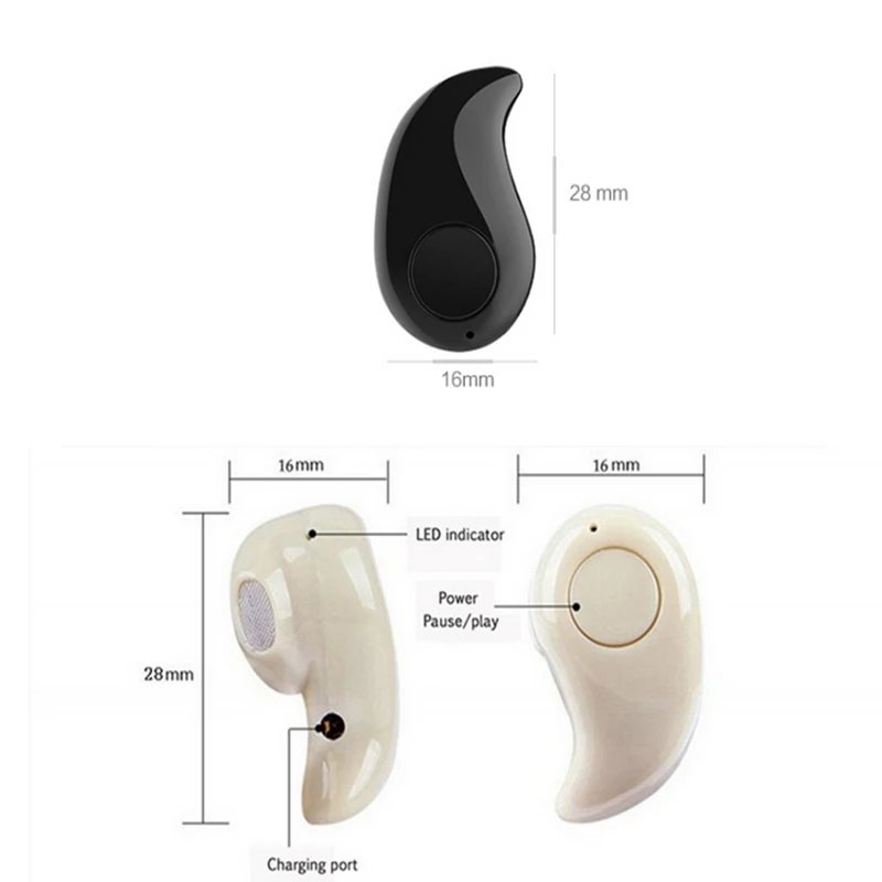 2016 super mini & micro bluetooth headphone without wire, earphones for lg phone