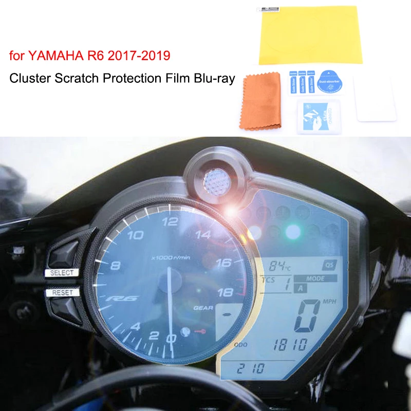 

2018 Motorcycle Blu-ray Cluster Screen Scratch Protection Film Speedometer Cover Guard For YAMAHA R6 2017 2018 2019