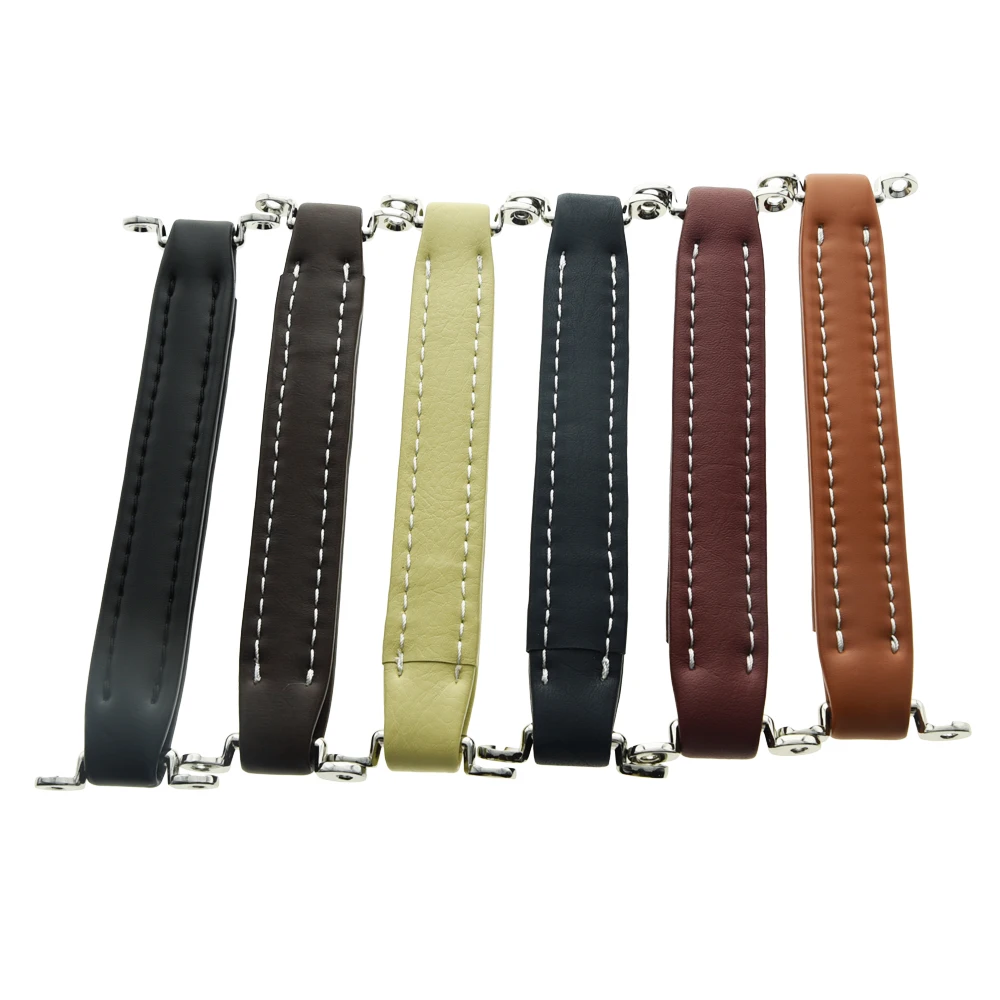 KAISH guitar strap Guitarra Vintage AMPEG/MESA/VOX/ Style Amplifier Leather Handle for speaker cabinet handle black/red/blue KAISH guitar strap Guitarra Vintage AMPEG/MESA/VOX/ Style Amplifier Leather Handle for speaker cabinet handle black/red/blue