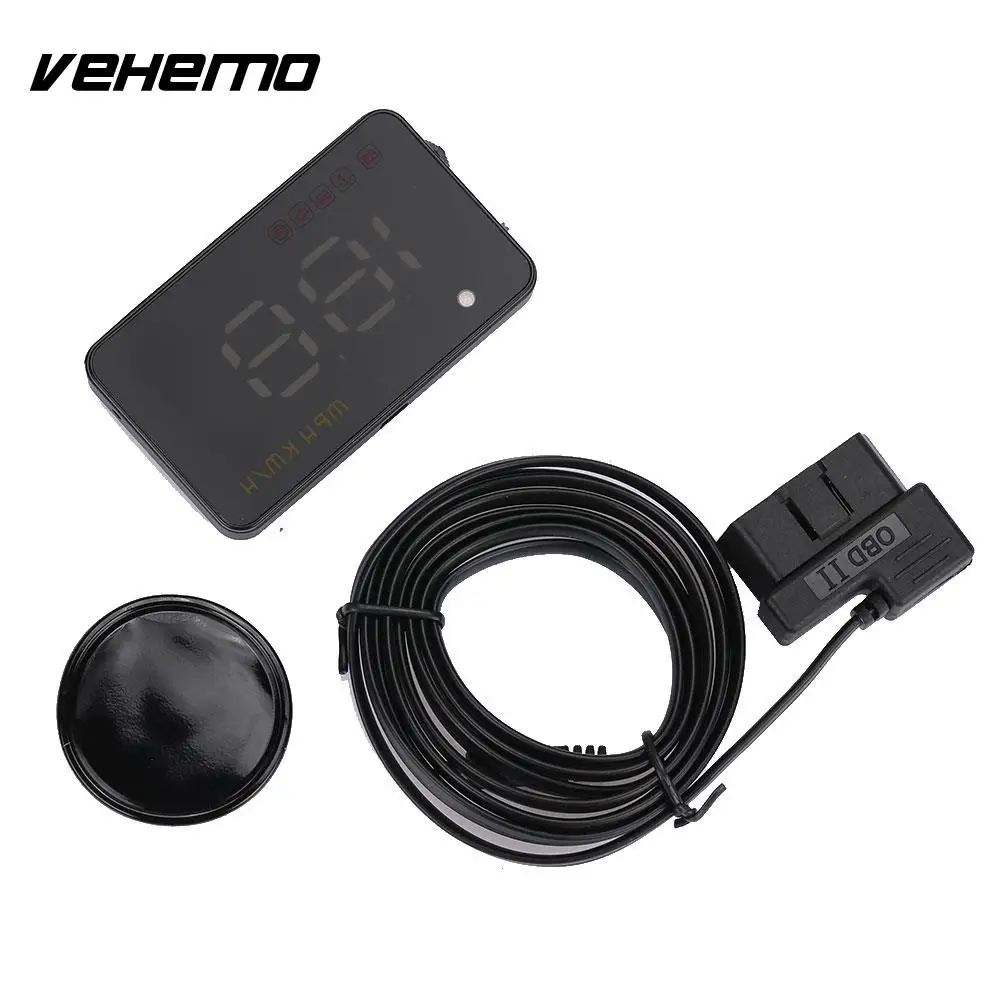 Vehemo 3 5 дюймов 12 В HUD Дисплей OBD головой вверх приборной панели Портативный
