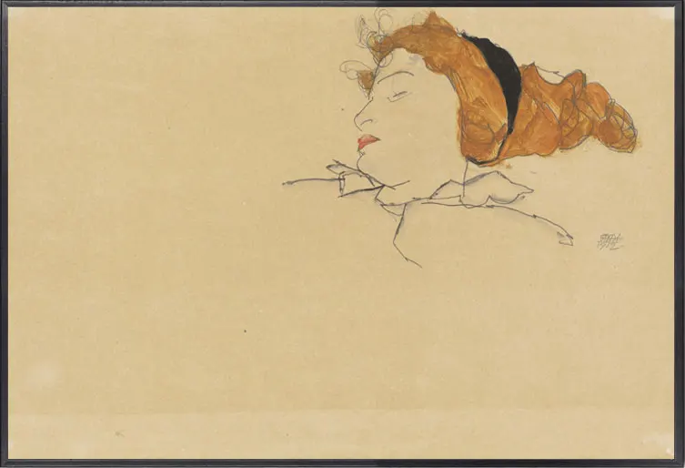 Egon Schiele абстрактная ретро картина маслом желтый город холст художественный Принт плакат картина украшение стены дома фрески/Художественная печать - Цвет: Шоколад