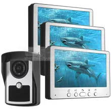 DIYSECUR 7 pulgadas Teléfono Video Atado con alambre Timbre de Intercomunicación de Vídeo Impermeable Al Aire Libre IR de La Visión Nocturna Sistema de Cámara de Seguridad Inicio