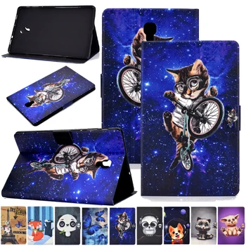 

Leather Flip Stand Cover For Samsung Galaxy Tab A 10.5 SM-T590 T595 T597 Case Printed Tablet Case Auto Sleep Wake Smart Case