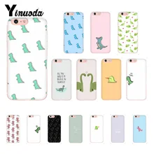 Yinuoda милый маленький динозавр узор мягкий чехол для телефона из ТПУ для iPhone 8 7 6 6S Plus X XS MAX 5 5S SE XR 10 чехол 11 11pro 11promax