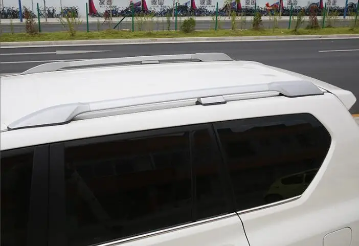 

JIOYNG Aluminium Alloy CHROME CAR ROOF RACK BAGGAGE LUGGAGE BAR FIT FOR Toyota Land Cruiser Prado 2700 4000 2010-2018