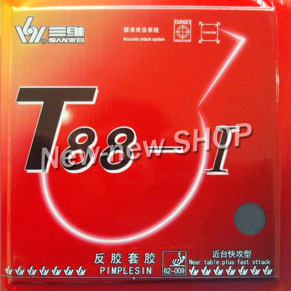 

2 Pcs Sanwei T88-I Pips-In Table Tennis Ping Pong Rubber with Sponge