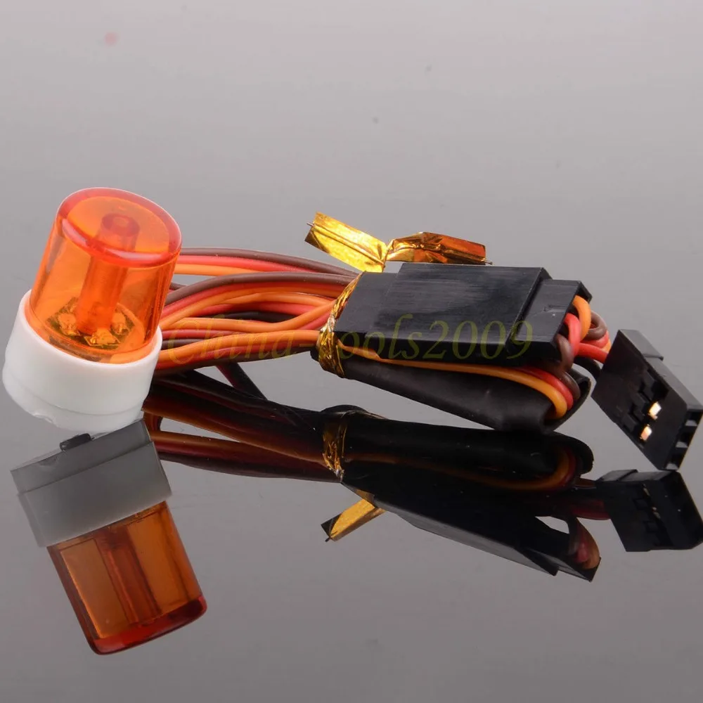 

RC Model Car Police Light Red Blue Yellow 4.8~7.2V Night Flash Bright LED Light 360 Degree Rotation Demo 503