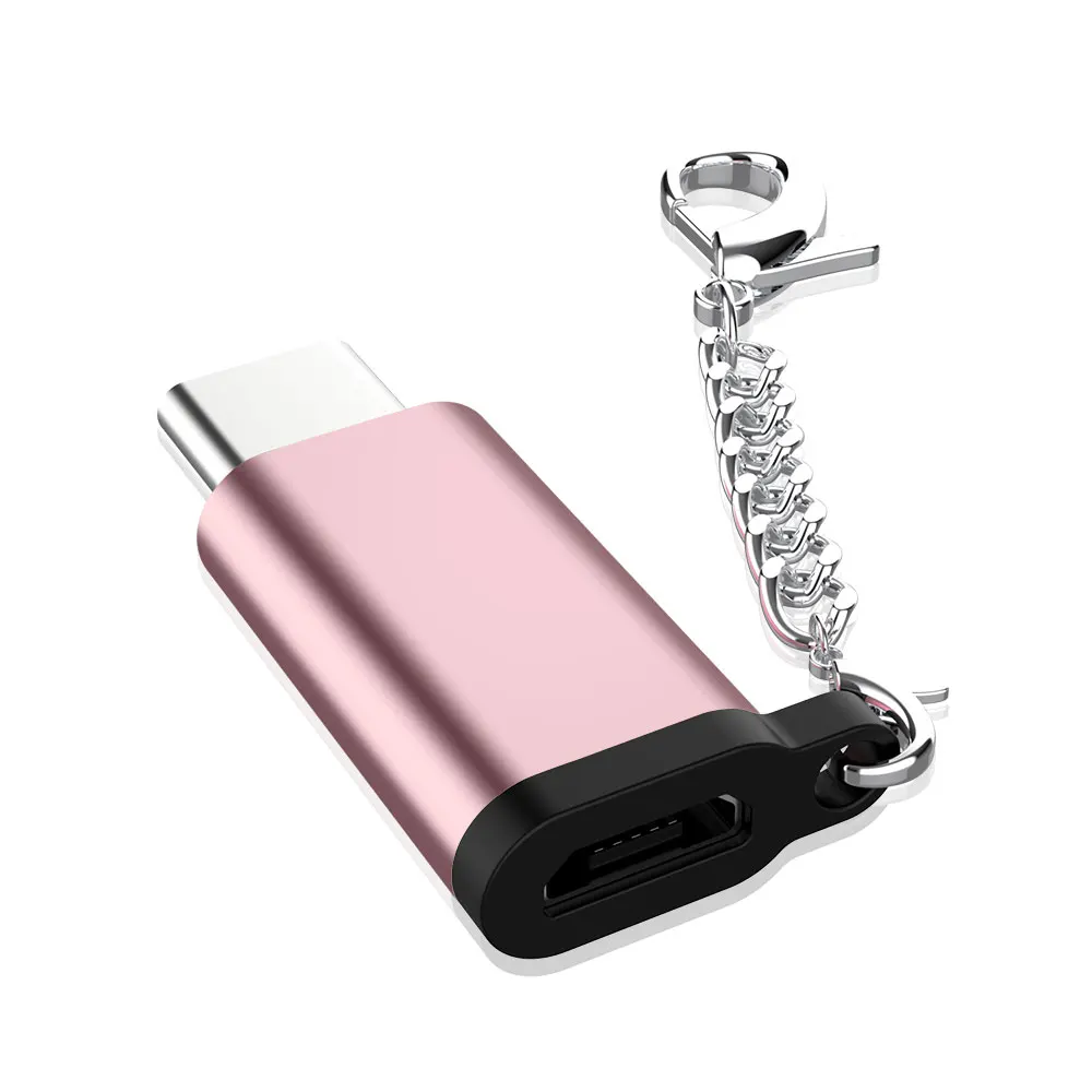 USB 3,1 type C OTG адаптер Micro USB мама к type C папа конвертер для huawei P20 samsung Galaxy Note8 S9 S8 Plus LG G5 G6 V20 - Цвет: Rose Gold