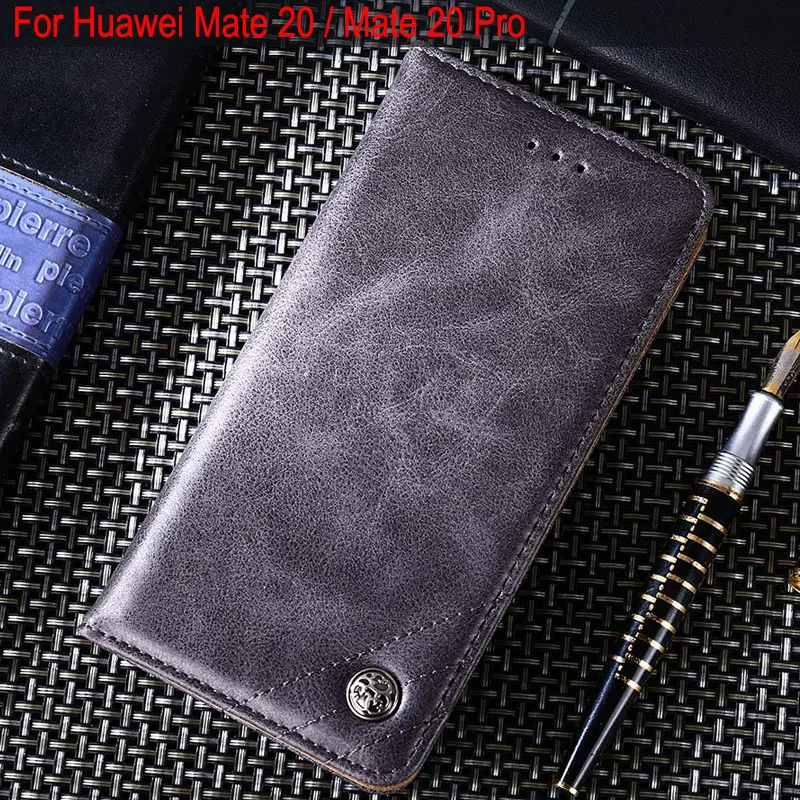

for huawei mate 20 case Luxury Leather Flip cover Stand Card Slot Cases for huawei mate 20 pro lite funda coque Without magnets