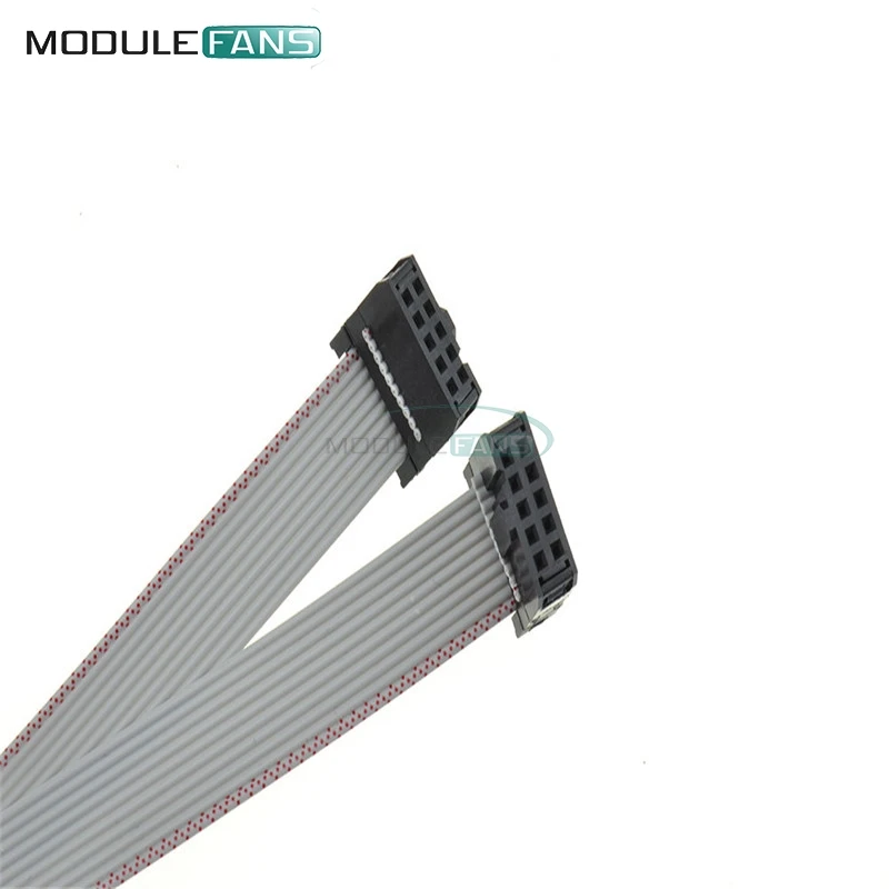 70 см 10 Pin USBISP USBASP JTAG AVR загрузочный провод P ленточный кабель 2 3 фута 54 мм Diy