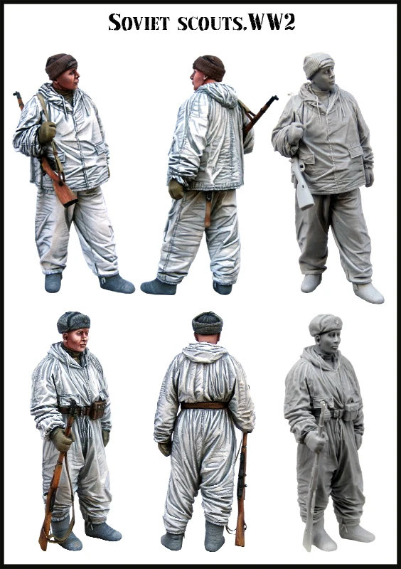 WWII Soviet Scouts (2 figures)