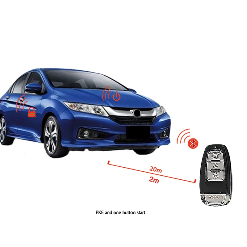Город 15 автомобильные аксессуары Автозапуск комфортная система PKE телефон приложение дистанционный запуск автомобиля двигатель Автосигнализация Push 913