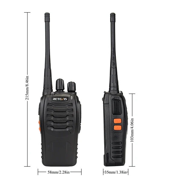 2 шт. Retevis H777 Walkie Talkie Transceiver UHF400-470MHz Частота Удобный переносной радиоприемник Любительское двухстороннее радио A9105A