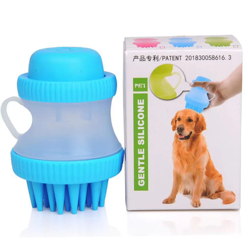Pet собачий Силиконовый перчатка для волос уход за мехом Массажная щетка для ванны расческа щенок кошачий душ щетка Товары для домашних животных