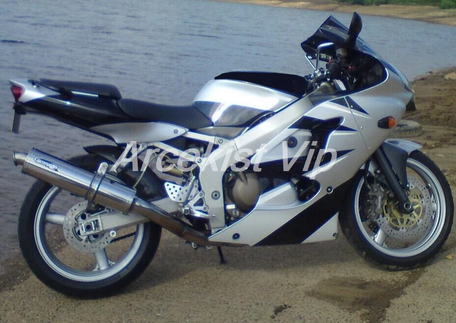 

Free Custom New Motorcycle ABS Fairings Kit Fit for kawasaki Ninja ZX6R 636 2000 2001 2002 6R 00 01 02 ZX-6R ZZR600 Silver black