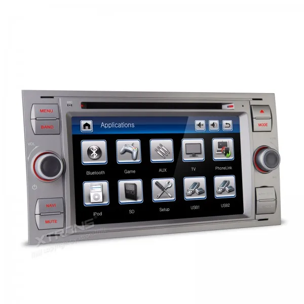 Excellent 7" Gray Color Special Car DVD for Ford Galaxy 2005-2007 & Kuga 2008-2011 & Mondeo 2004-2007 & S-Max 2007-2009 & Focus 2005-2007 1