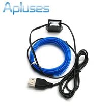 5V USB Neon TV Lights Dance Party Car Decor Light Neon LED lamp Flexible EL Wire Rope Tube Waterproof LED Strip