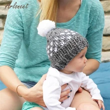 

Arloneet Hats & Caps Fashion 5 Colors Newborn Cute Winter Kids Baby Hats Knitted Wool Cute Hat 2017 Hot New Dropshipping OB17