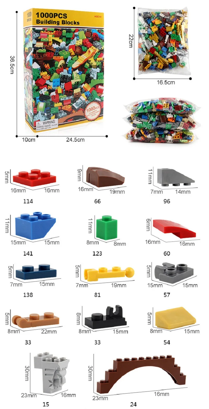 1000 шт./компл. кубики для игр Дети DIY Строительные и строительные игрушки Совместимые Кирпичи Развивающие игрушки для детей Подарки