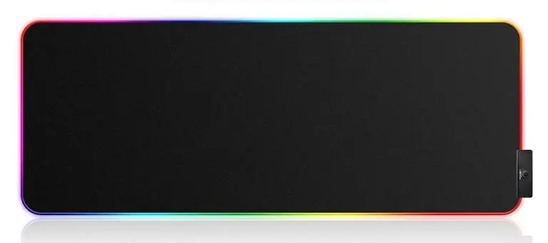 DarkFlash компьютерный коврик для мыши Проводная USB RGB разноцветная подсветка игровой коврик для мыши 300 мм* 800 мм Высококачественный нескользящий коврик для мыши для ноутбука - Цвет: 1 mouse pad