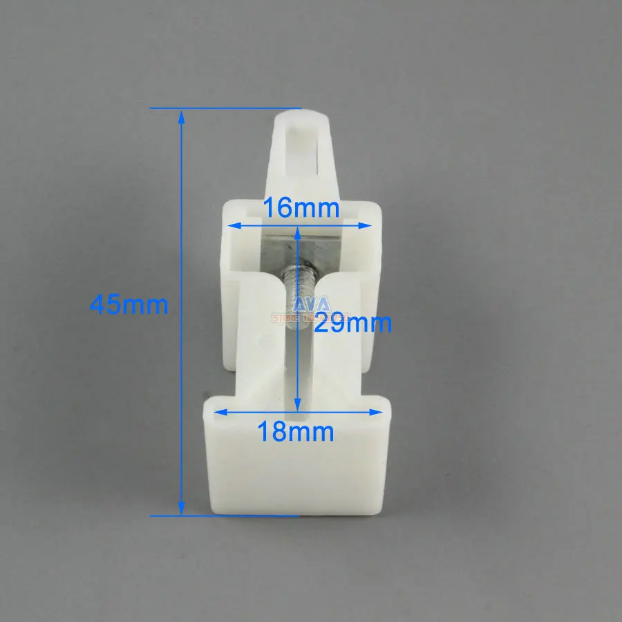 20 Pieces Curtain Track End Caps Curtain Track End Stops 16x18x29mm