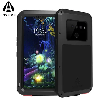 

For LG V50 Original Love Mei Aluminum Metal + Gorilla Glass Shock Drop Waterproof case for LG V50