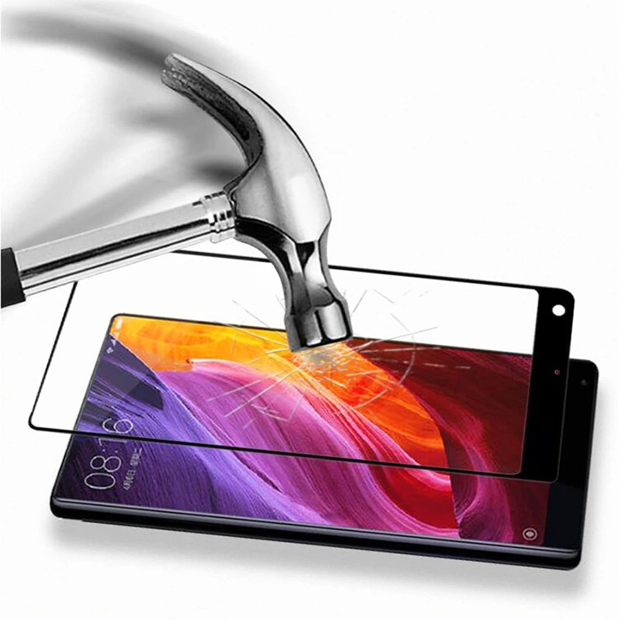 AIBILI 200 шт. 9 H закаленное Стекло для 6 4 дюйма Xiaomi mi х Смартфон 3D изогнутый край Fit