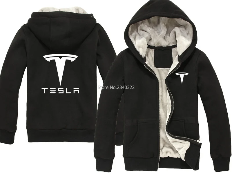 

winter thicken Tesla sweatshirt men's jackets clothes fashion coat