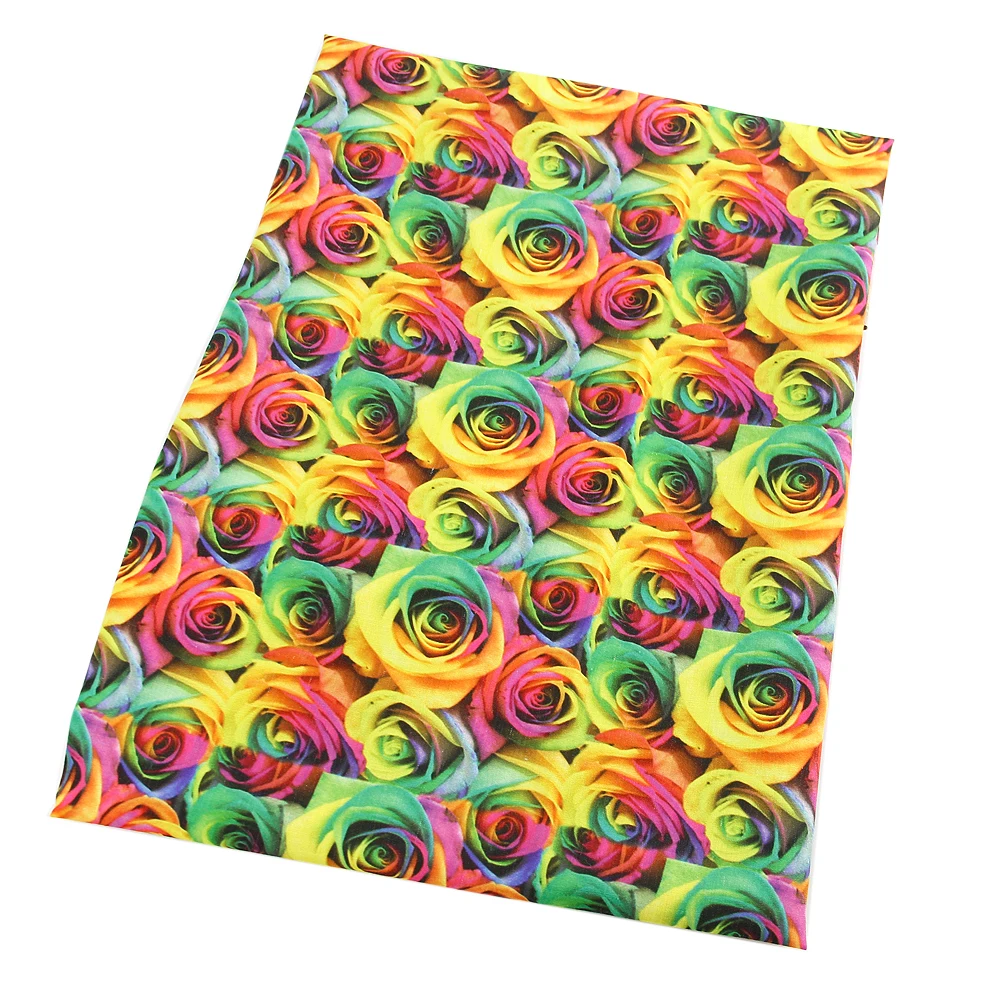 

david angie 50*145cm Flowers 100% Cotton Printed Fabic Tilda Doll Cloth Patchwork Sewing Tissues For Toys Bags Quilting,c4064