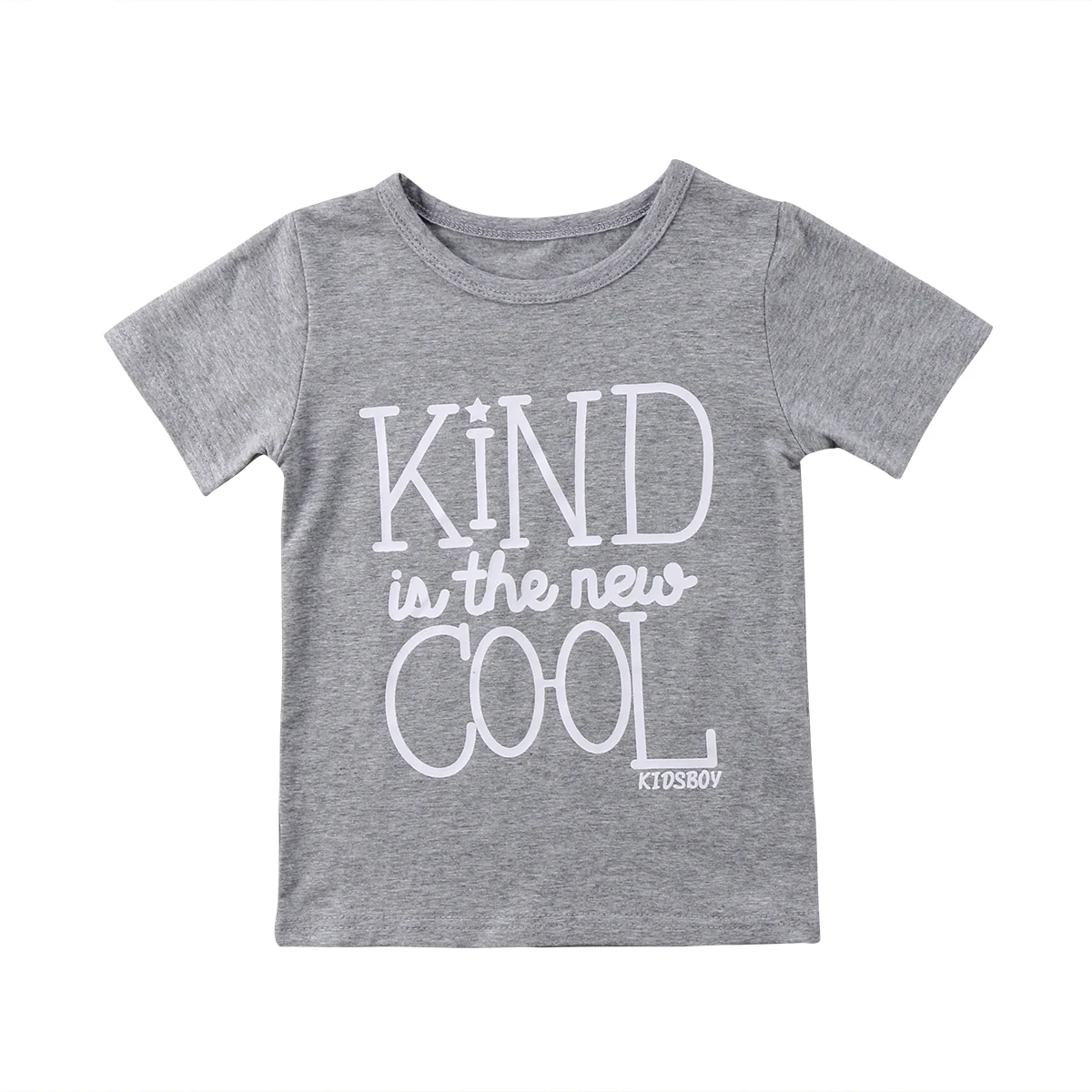 

2019 Kind Cool Letter Cute Toddler Baby Boys Short Sleeve Summer Casual Cotton T Shirts Tops