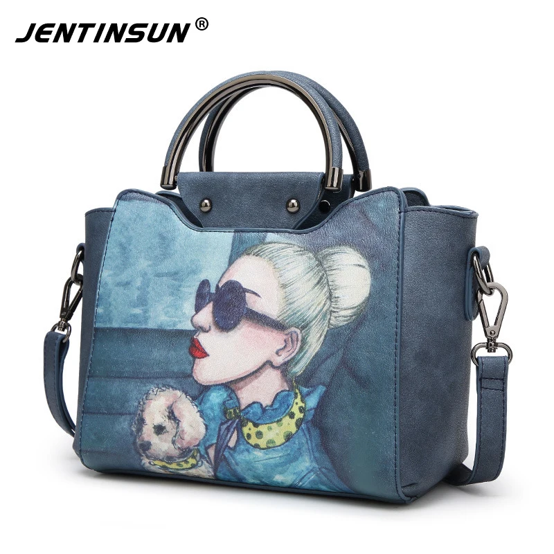 

2017 New Fashion Women Shoulder Bag High Quality PU Leather Women Handbag Printing Designer Messenger Bags for Female bolsa
