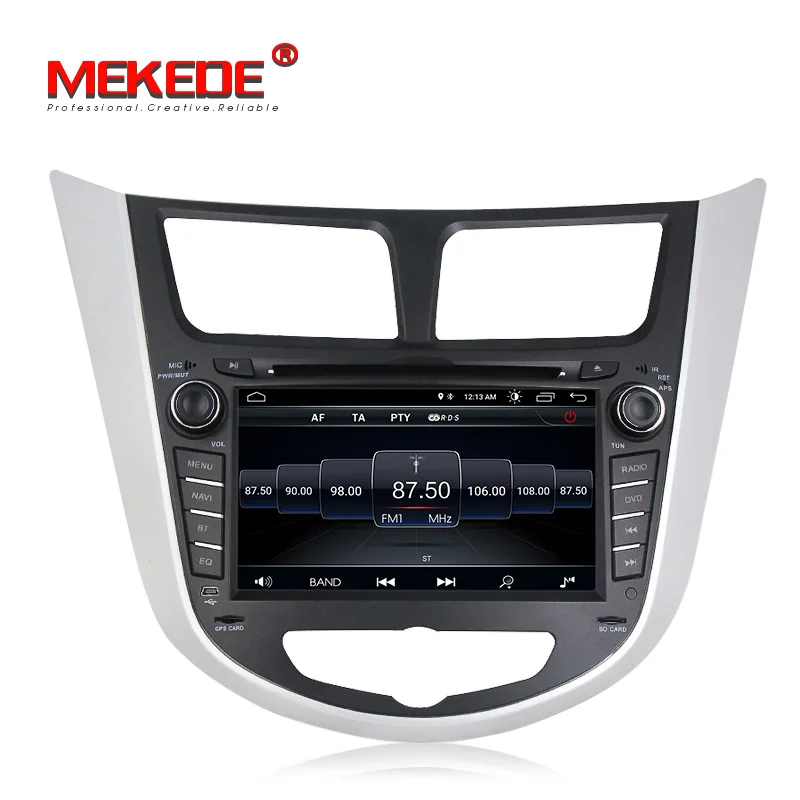 

Lowest price!7inch 2din android8.1 car GPS dvd player for Hyundai Solaris Verna Accent I25 wifi BT Multimedia Russian menu