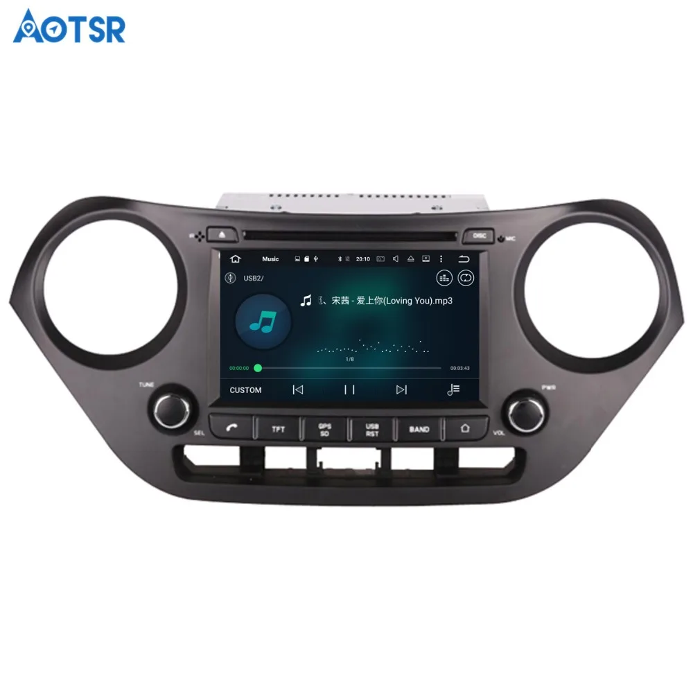 Clearance Aotsr Android 8.1 GPS navigation Car DVD Player For Hyundai I 10 I-10 2013+ multimedia 2 din radio recorder 4GB+32GB 2GB+16GB 2