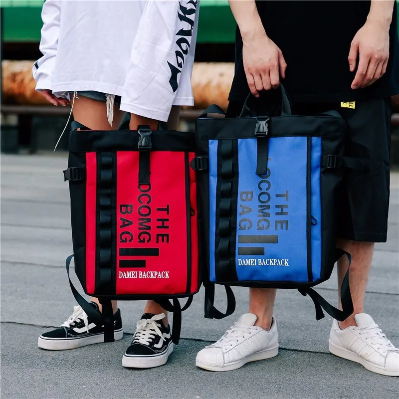 Preise Trendy doppel schulter rucksack für mann und frau modische Oxford tuch tasche freizeit kunst einzigartige große rucksack