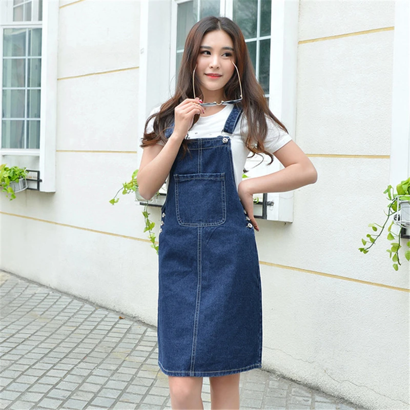 jean overalls skirt