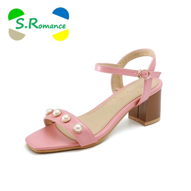 S. Romance/женские босоножки большие размеры 34-43 новые модные офисные женские туфли