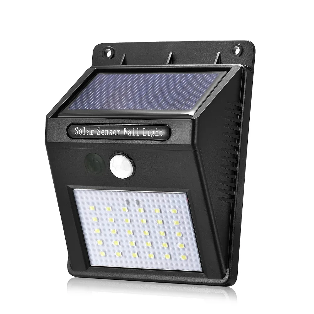 Solar Motion Sensor Lights , 2 Pack Motion Detector 30 Leds Outdoor lights Solar Powered Waterproof Wall Light