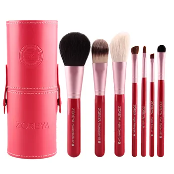 

ZOREYA 7 Conventional Cosmetic Brushes Flat Head Painting Uniform Painting Portable Makeup Brush Flexible Lip Eyebrow Brush