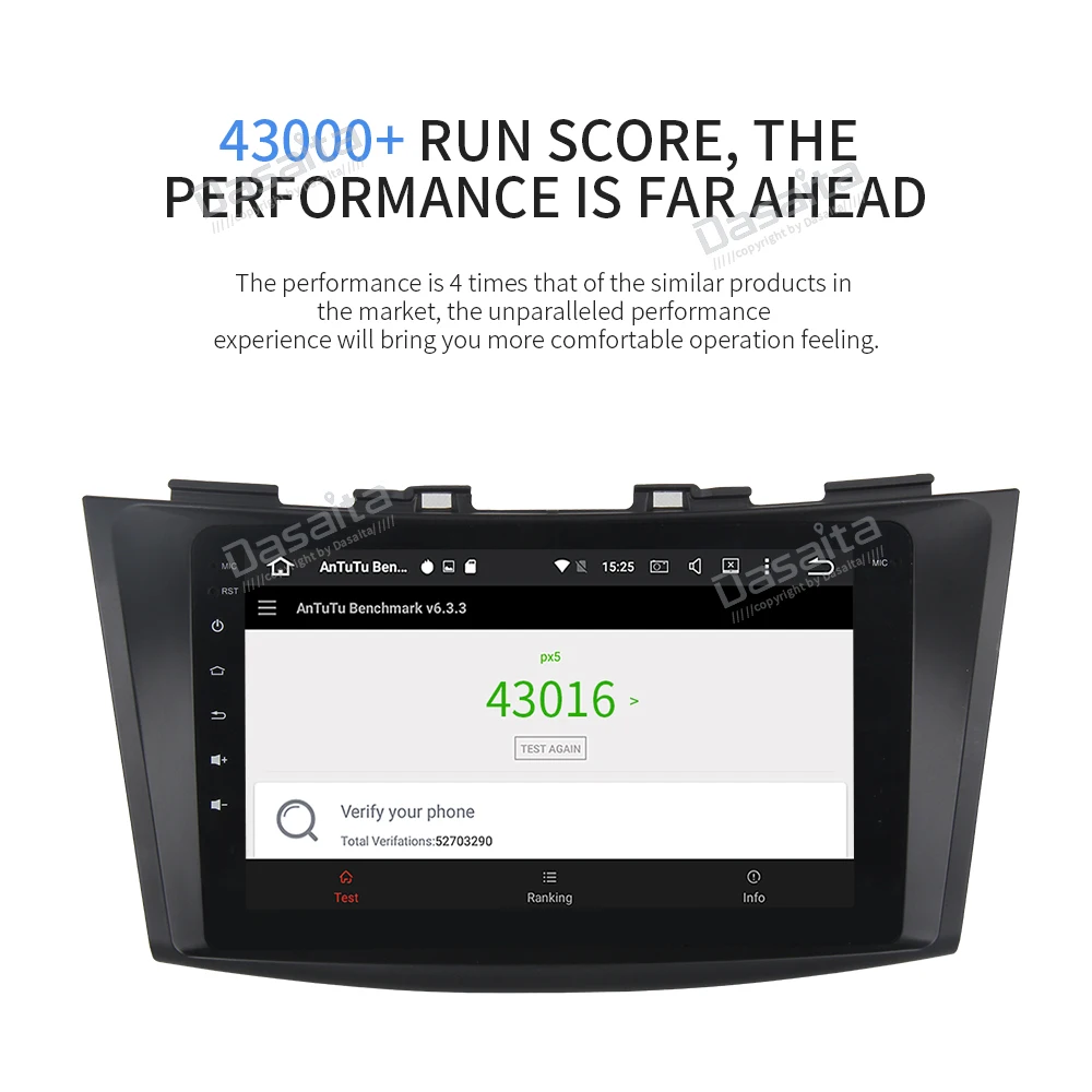 Perfect Dasaita Android 9.0 Car Multimedia for Suzuki Swift/Ertiga GPS 2011 2012 2013 2014 2015 with 8"  IPS Touch Screen Headunit 13
