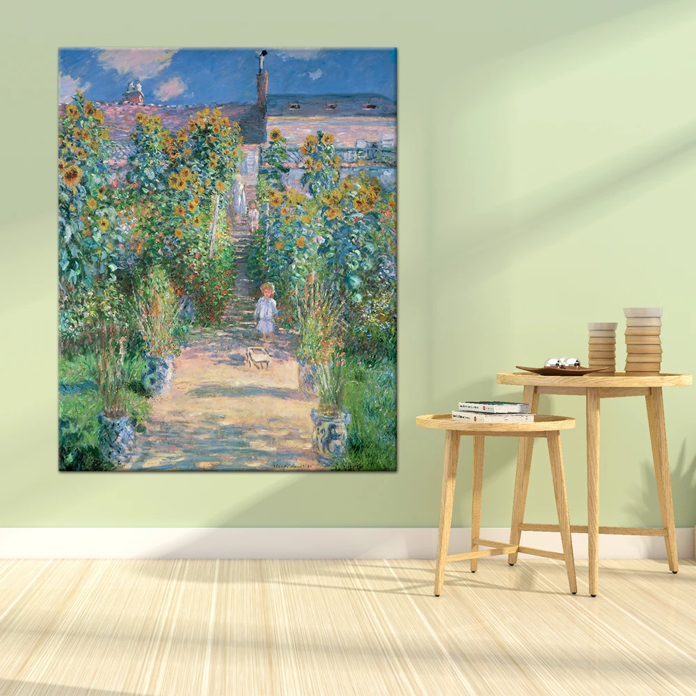 Weite Monet садовая Картина на холсте Клода Мона известная картина Реплика настенная