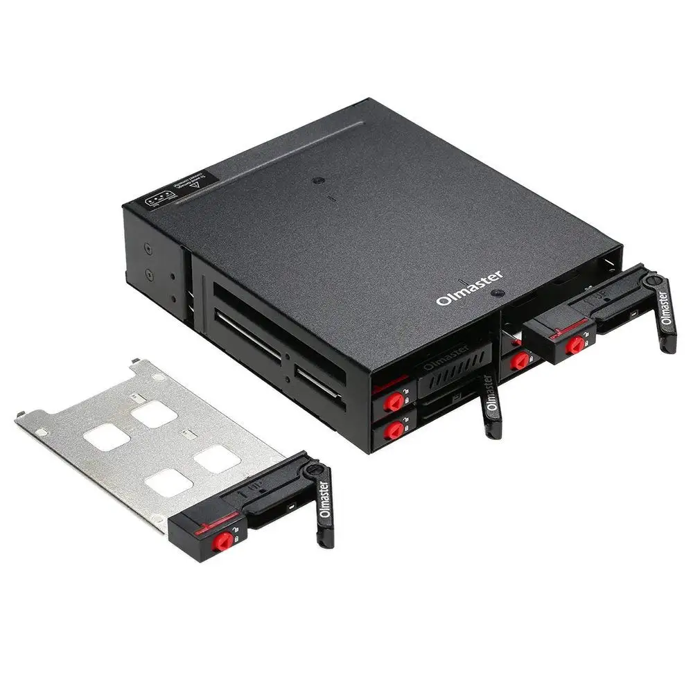 6-Bay 2,5 дюймов SATA SSD HDD горячей замены мобильный стеллаж для выставки товаров/Корпус жесткого диска стеллаж для хранения данных для 5,25 отсек для жесткого диска