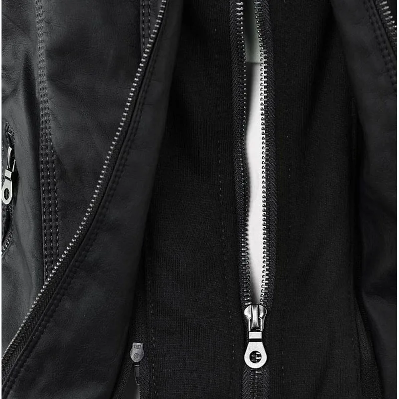 women-double-zipper-hooded-suede-leather-jacket
