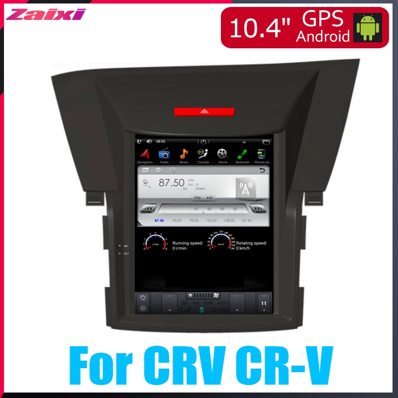 

ZaiXi 10.4" Tesla Type Android For Honda CRV CR-V 2012~2016 Car Android DVD Player Navigation GPS Radio Multimedia system