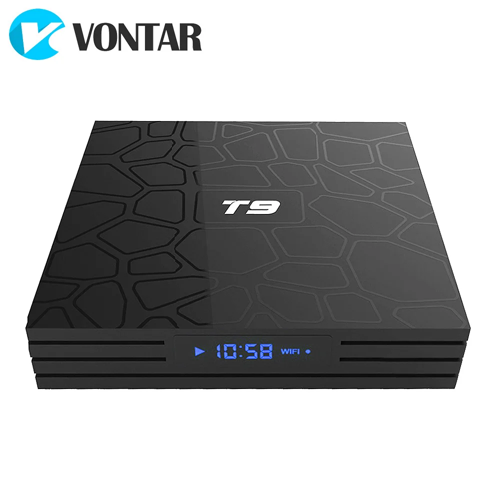 

5pcs 4GB/64GB 4G/32G Android 8.1 TV Box T9 RK3328 Quad Core USB 3.0 Smart Set Top Box 2.4G/5G Dual WIFI Media Player