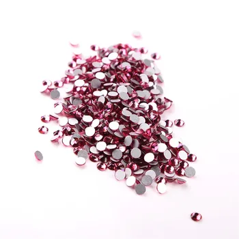 

SS20 4.6-4.8mm ,Rose 1440pcs/bag Non HotFix FlatBack Rhinestones,glass glue-on loose DIY nail crystals stones