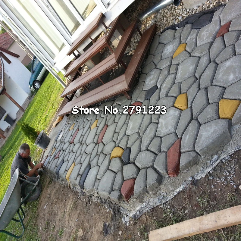 Садовая дорожка, форма, дорожка, бетонная форма DIY, ручная тротуарная плитка, цемент, кирпич, дорога, бетонные формы, Pathmate формы